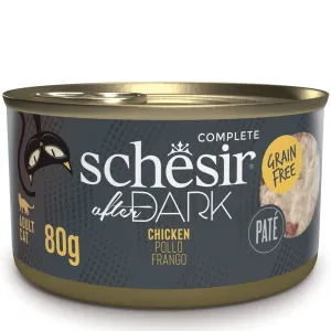 15% OFF: Schesir After Dark Chicken Pate Grain-Free Adult Canned Cat Food 80g