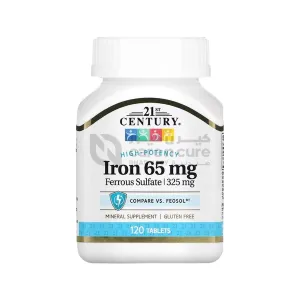 21st Century Iron 65 mg 120 Pieces - Buy 1 Get 1