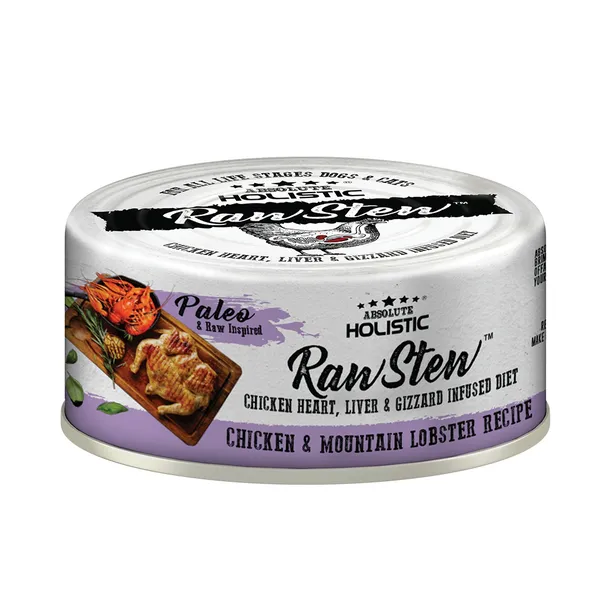 Absolute Holistic Dog & Cat Raw Stew Chicken Organs - Chicken & Mountain Lobster 80g (EXPIRY MAR 2025)