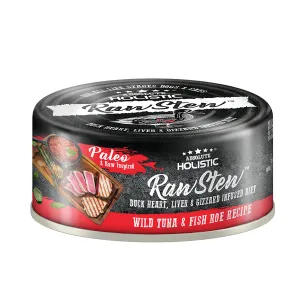 Absolute Holistic Dog & Cat Raw Stew Duck Organs - Wild Tuna & Fish Roe 80g