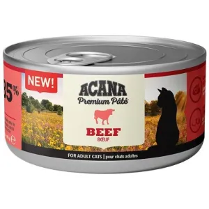 Acana Premium Pate Wet Cat Food with Beef - 24 x 85g