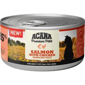 Acana Premium Pate Wet Cat Food with Salmon & Chicken - 24 x 85g