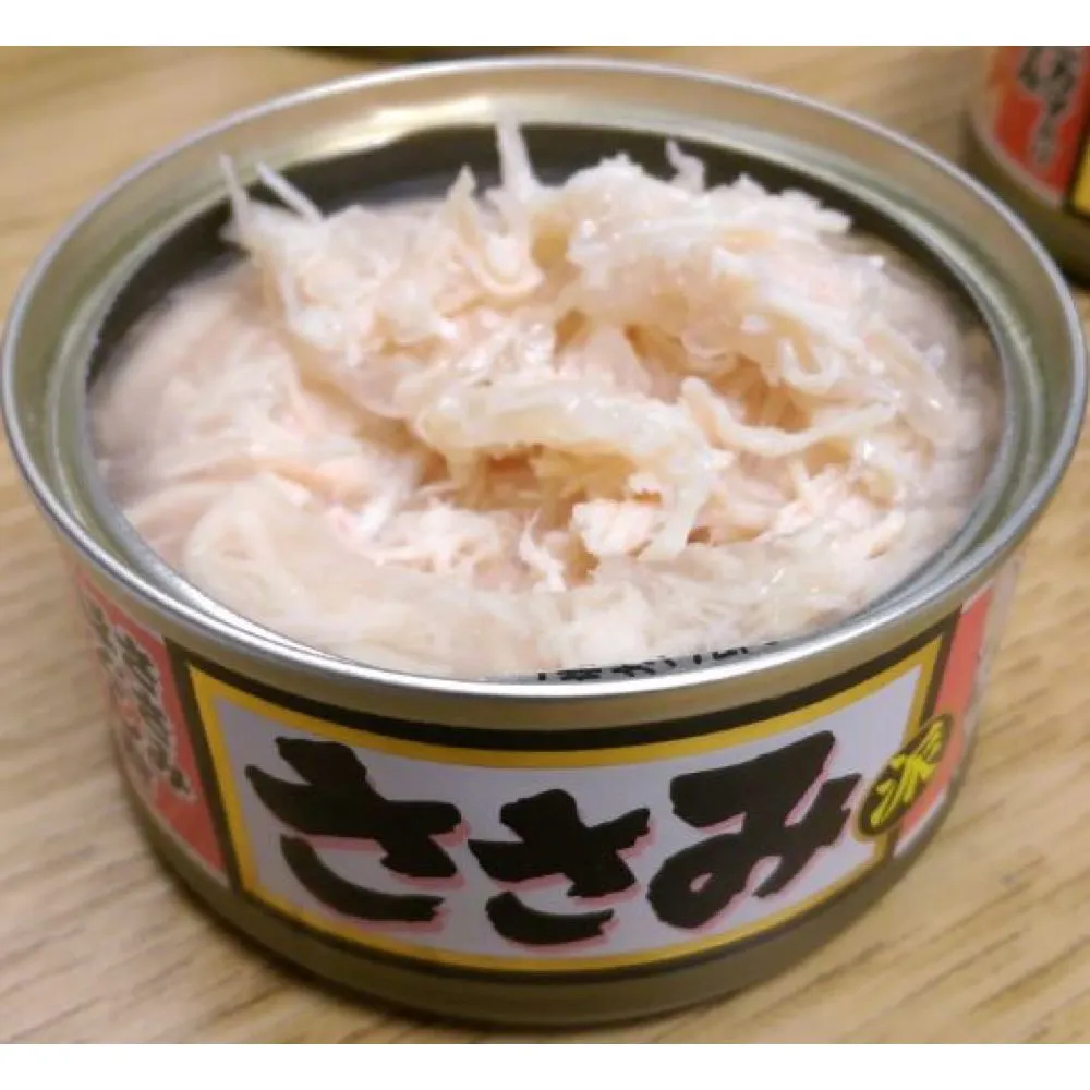 Aixia Sasami-Ha Chicken Fillet Flake With Whitebait Canned Cat Food 80g