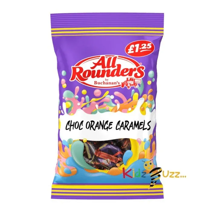 All Rounders Choc Orange Caramels 12X 110g Tasty Treaty