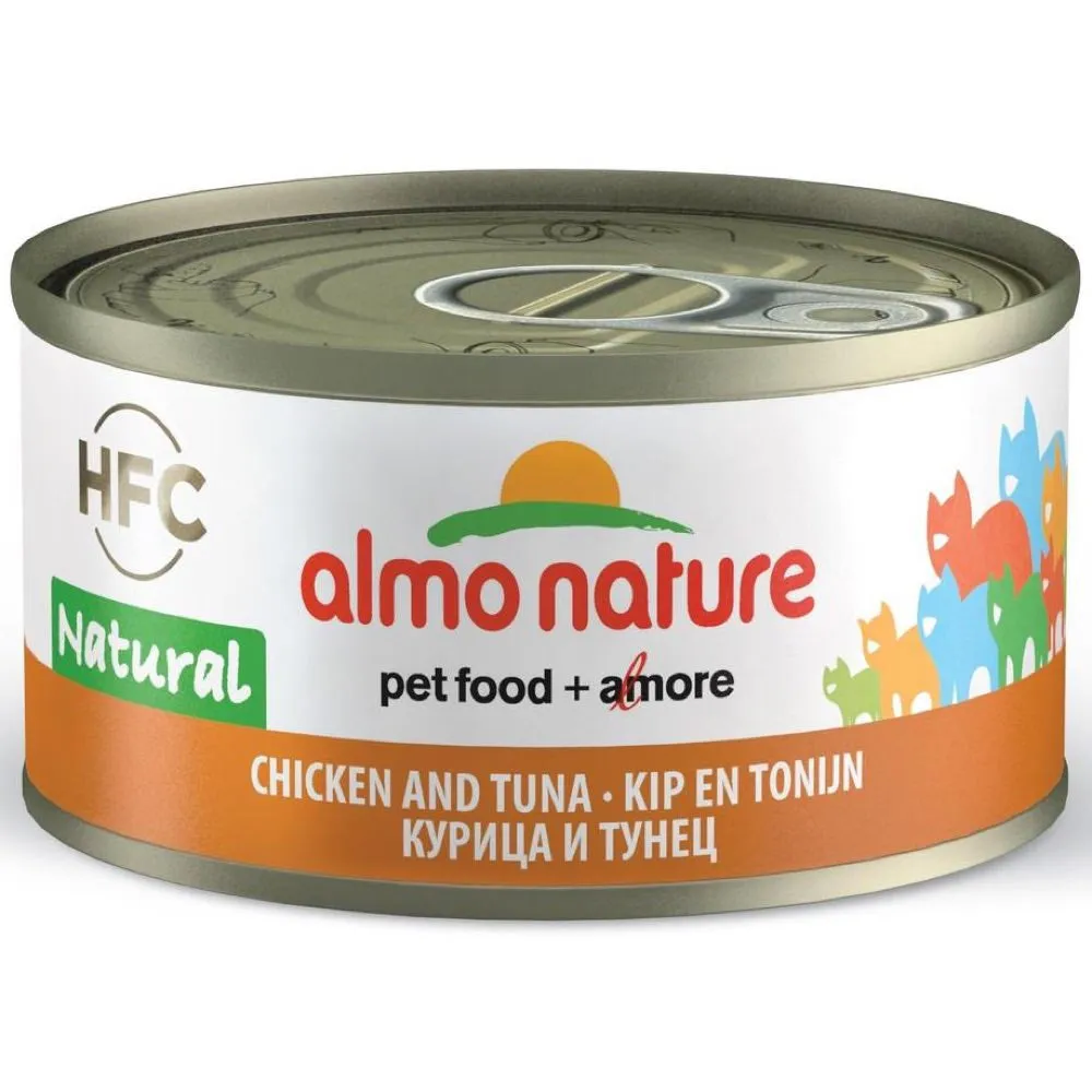 Almo Nature HFC Natural Chicken & Tuna Canned Cat Food 70g