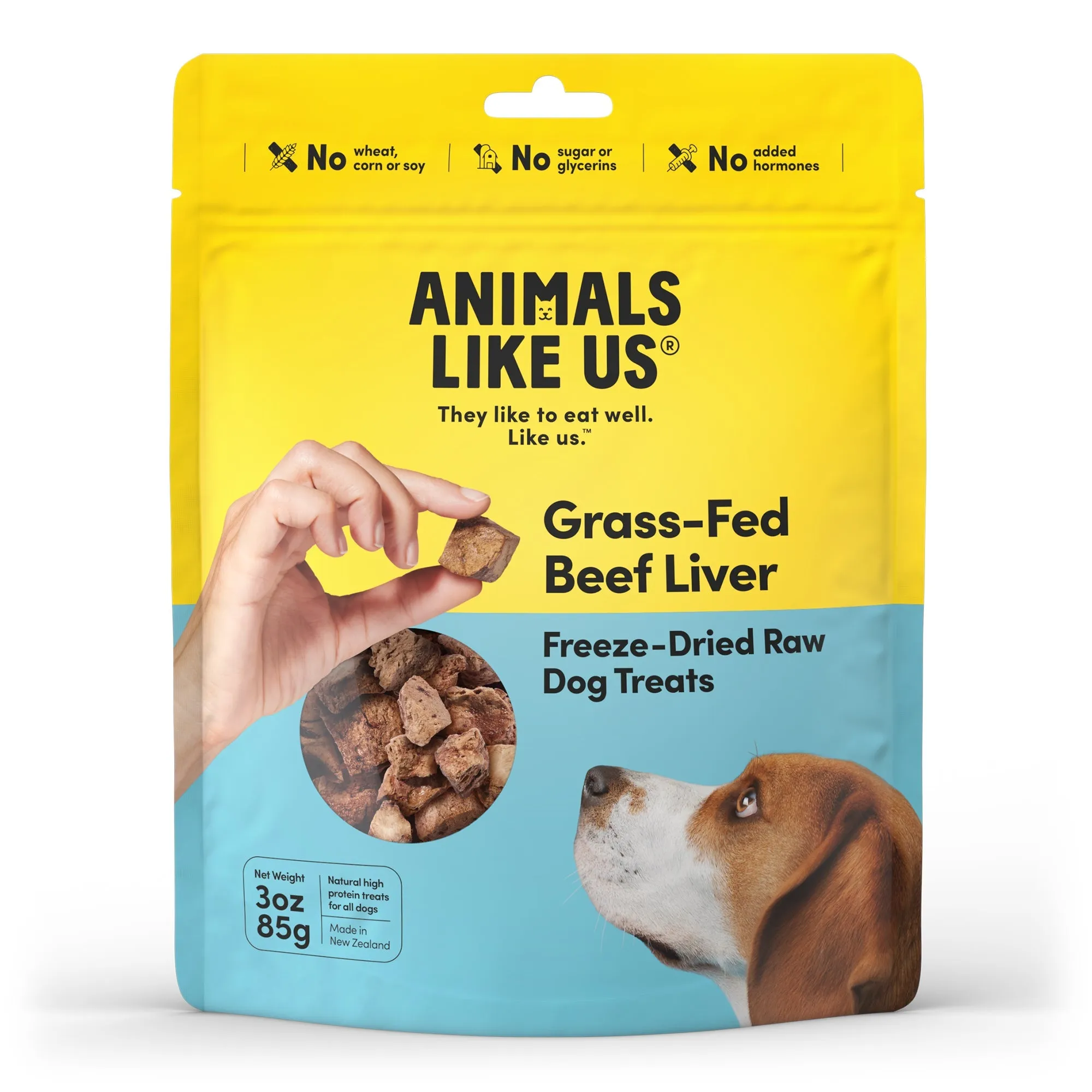 Animals Like Us Grass-Fed Beef Liver Freeze Dried Dog Treats 85g