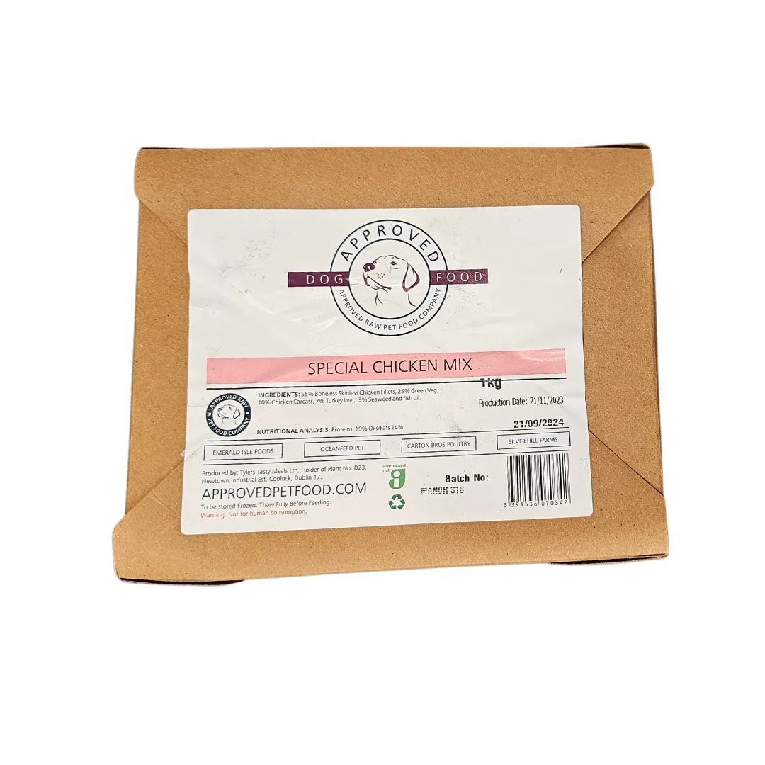 Approved Raw Dog Food Special Chicken Mix