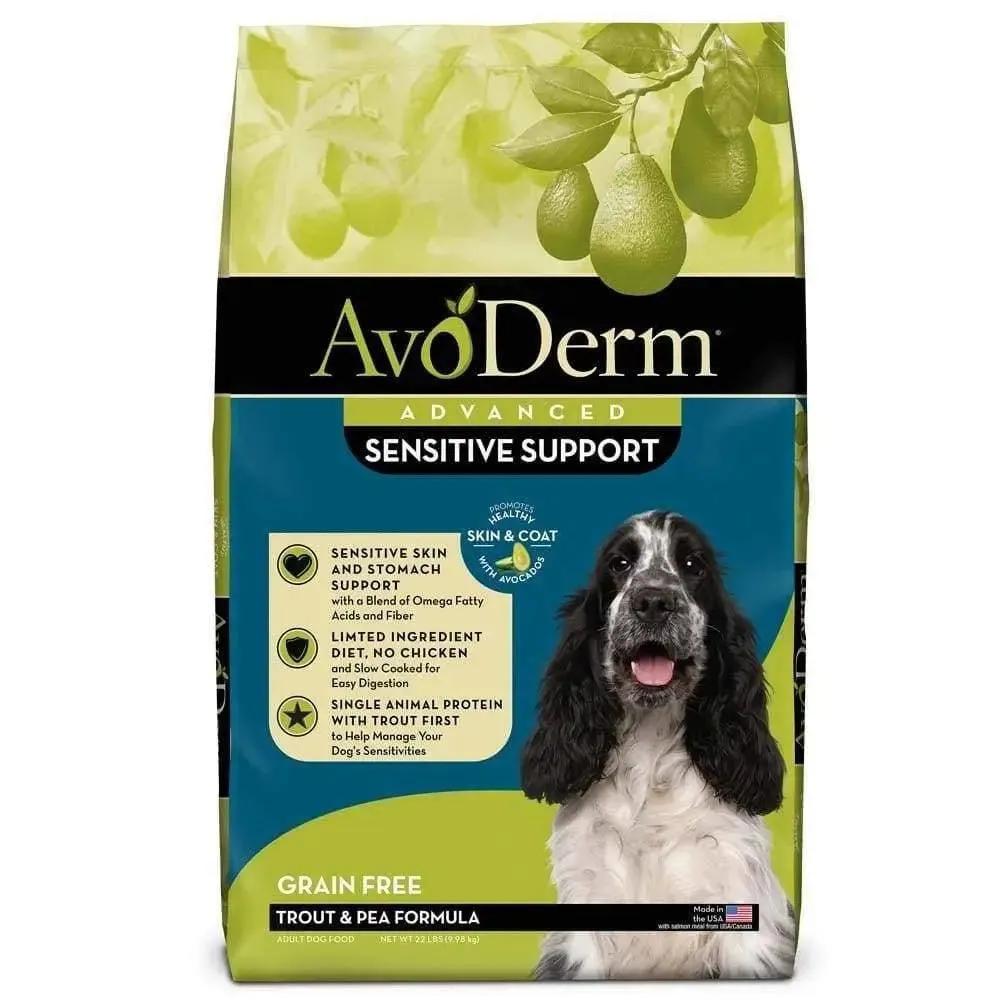 AvoDerm Grain Free LID Revolving Menu Trout & Pea Recipe Dry Dog Food