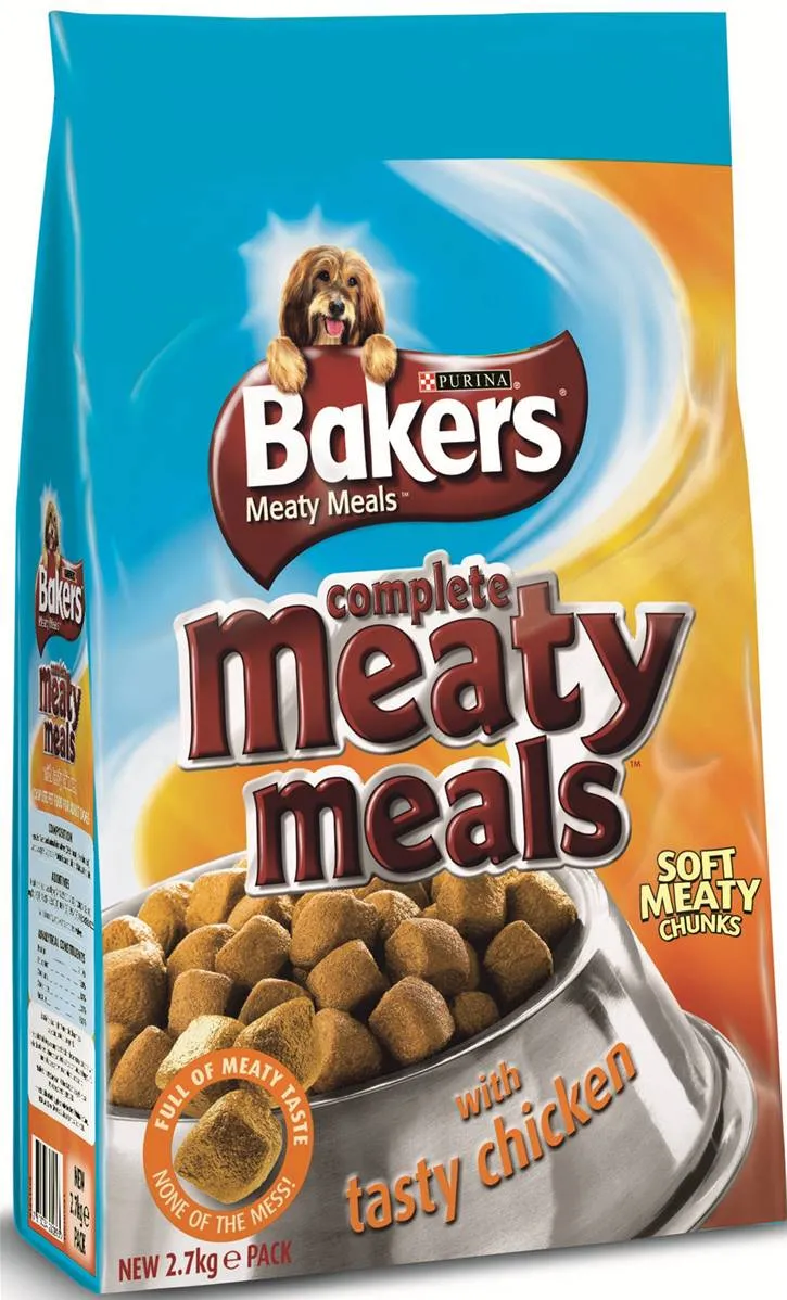 Bakers | Dry Dog Food | Adult | Meaty Meals with Chicken - 2.7kg