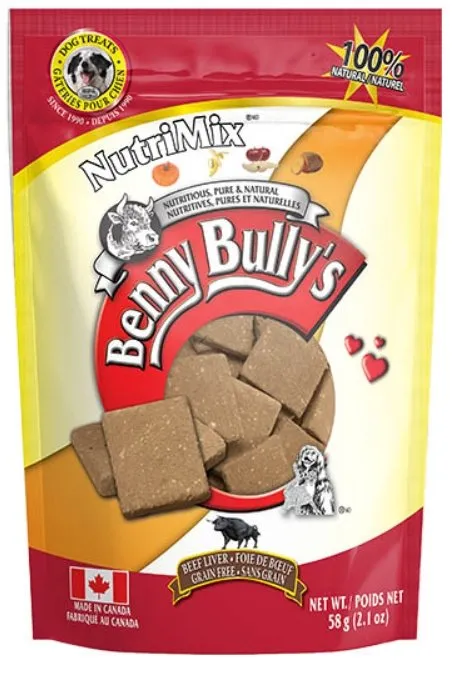 Benny Bully's NutriMix Beef Liver Dog Treats 2.1 oz