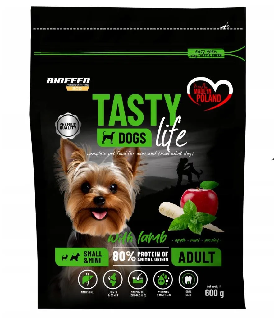 Biofeed Tasty Life Adult Small Lamb - Dry Dog Food - 600G