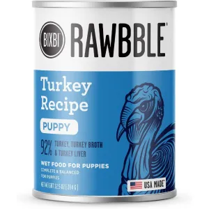 Bixbi Rawbble Turkey Pate Puppy Wet Dog Food 12.5oz