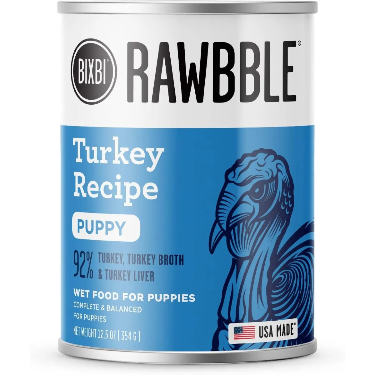 Bixbi Rawbble Turkey Pate Puppy Wet Dog Food 12.5oz