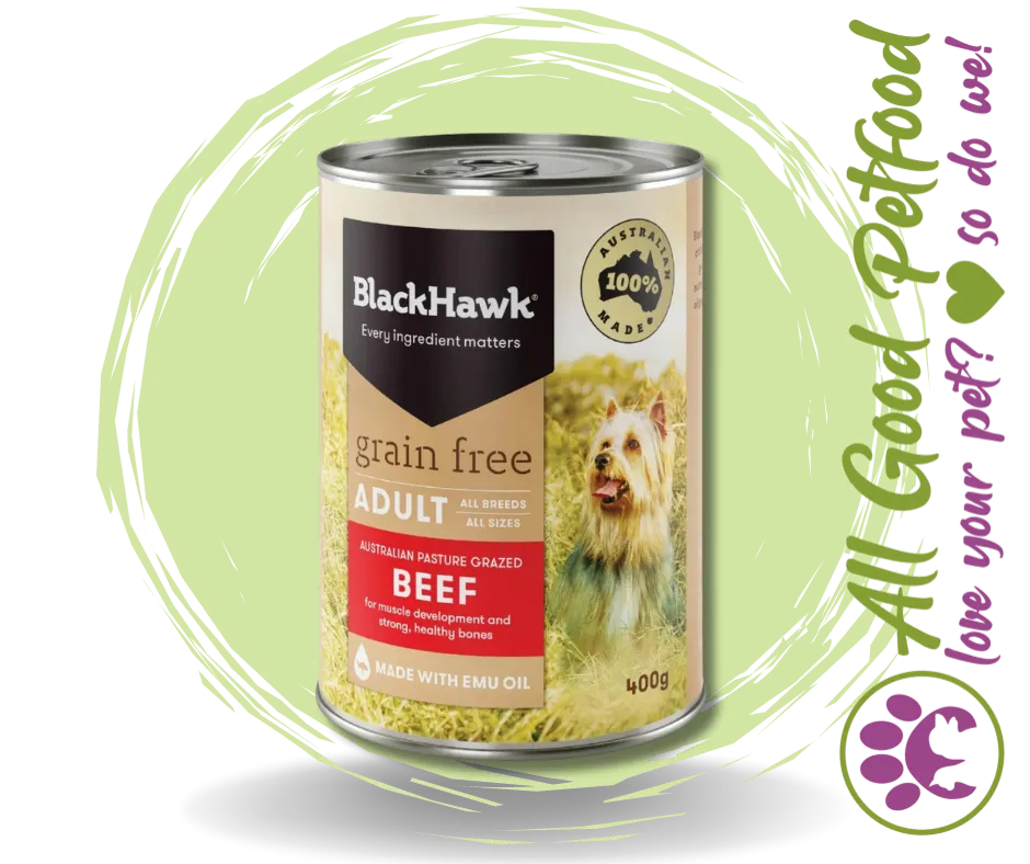 BlackHawk Grain Free Beef Can - 400g