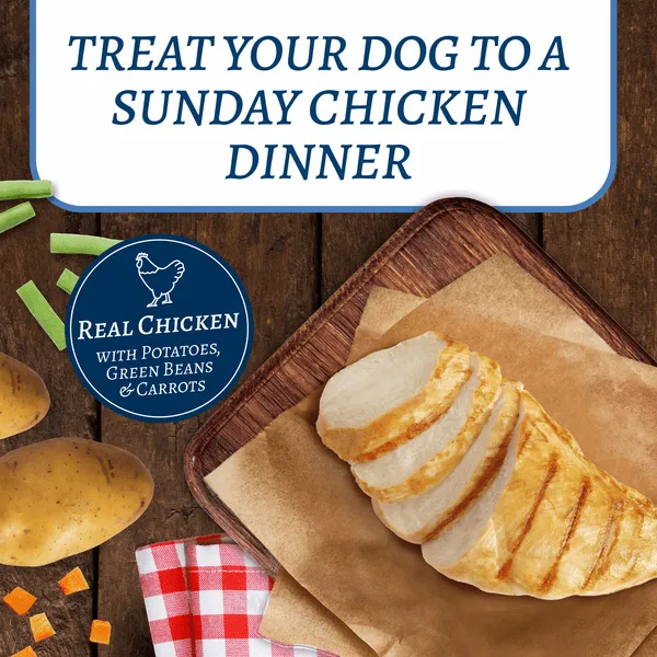 BLUE Family Favorite Recipes Sunday Chicken Dinner Canned Dog Food