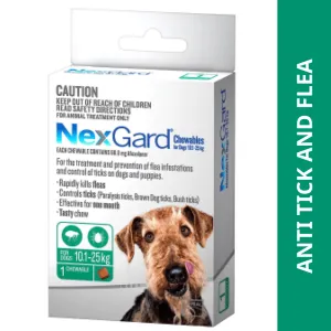 Boehringer Ingelheim Nexgard (Afoxolaner) Dog Tick and Flea Control Tablet (pack of 3 tablets)