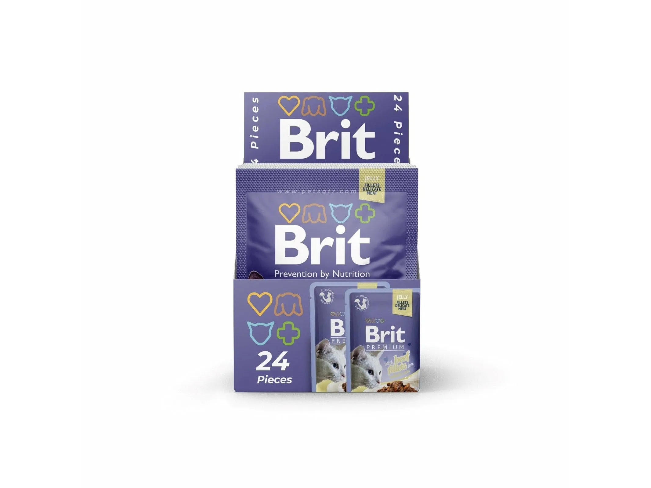 Brit Premium Jelly with Beef 24X85g pouchs