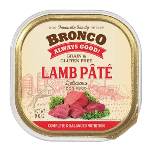 Bronco Dog Lamb Pate 100g