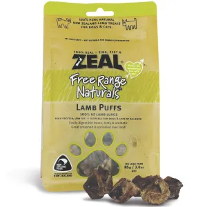 'BUNDLE DEAL': Zeal Free Range Naturals Lamb Puffs Cat & Dog Treats 85g