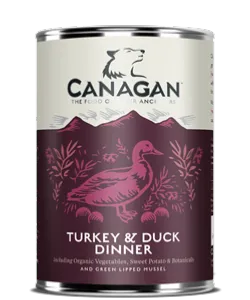 Canagan Turkey & Duck Dinner Dog Can 400gx6