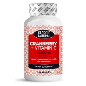 Cranberry (30,000 mg)   Vitamin C 120 Capsules