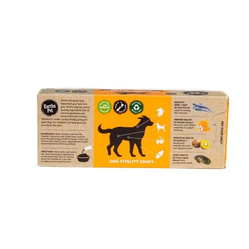 Earthz Pet Vitality Free Range Chicken Gravy for Medium and Large Dogs 55ml x 5