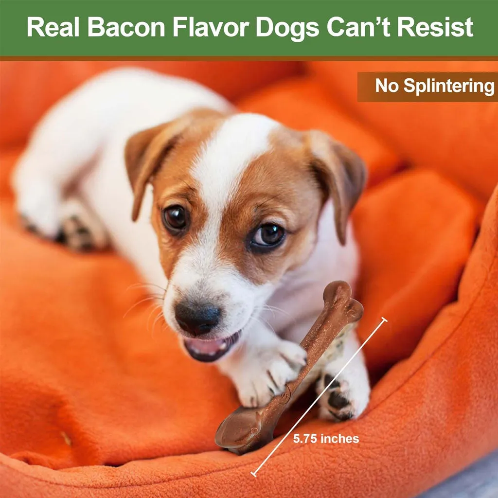 Ethical Pet Bam-Bones Bacon Flavor Chew Toy for Dogs