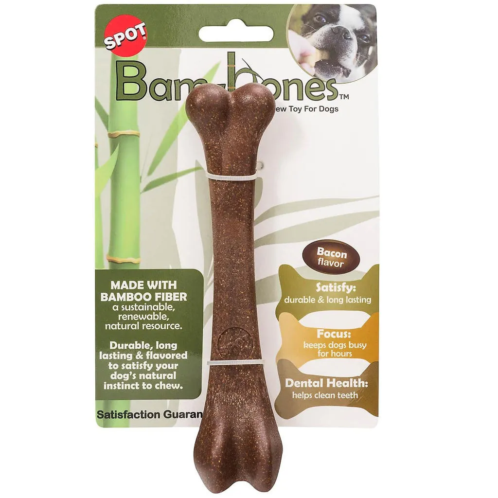 Ethical Pet Bam-Bones Bacon Flavor Chew Toy for Dogs