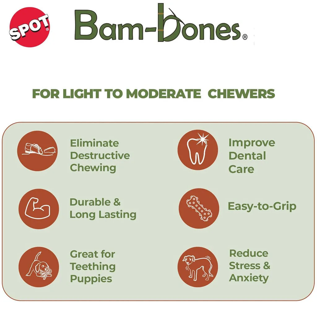 Ethical Pet Bam-Bones Bacon Flavor Chew Toy for Dogs