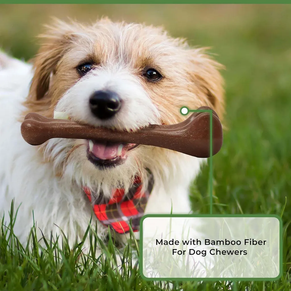 Ethical Pet Bam-Bones Bacon Flavor Chew Toy for Dogs