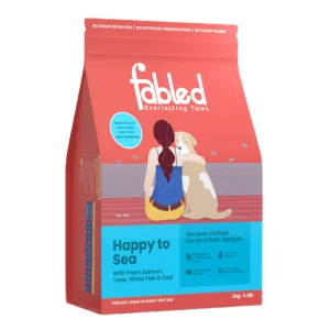 Fabled Happy to Sea Fresh Salmon Tuna White Fish and Cod Adult Dog Dry Food (Limited Shelf Life)