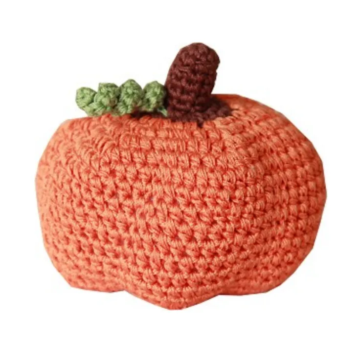 Fall Pumpkin Organic Knit Dog Toy (FINAL SALE)