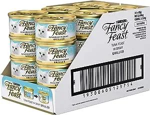 Fancy Feast Tuna Feast In Gravy Grilled Adult Wet Cat Food 85g x 24