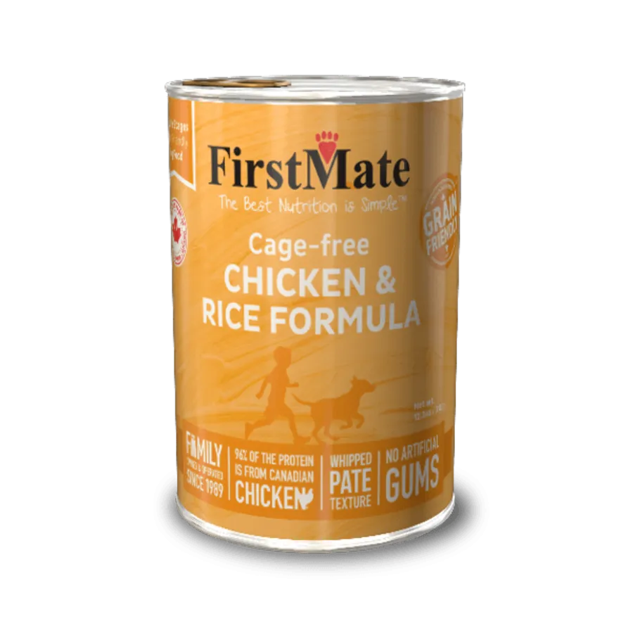 FirstMate Cage Free Chicken & Rice Formula Canned Dog Food