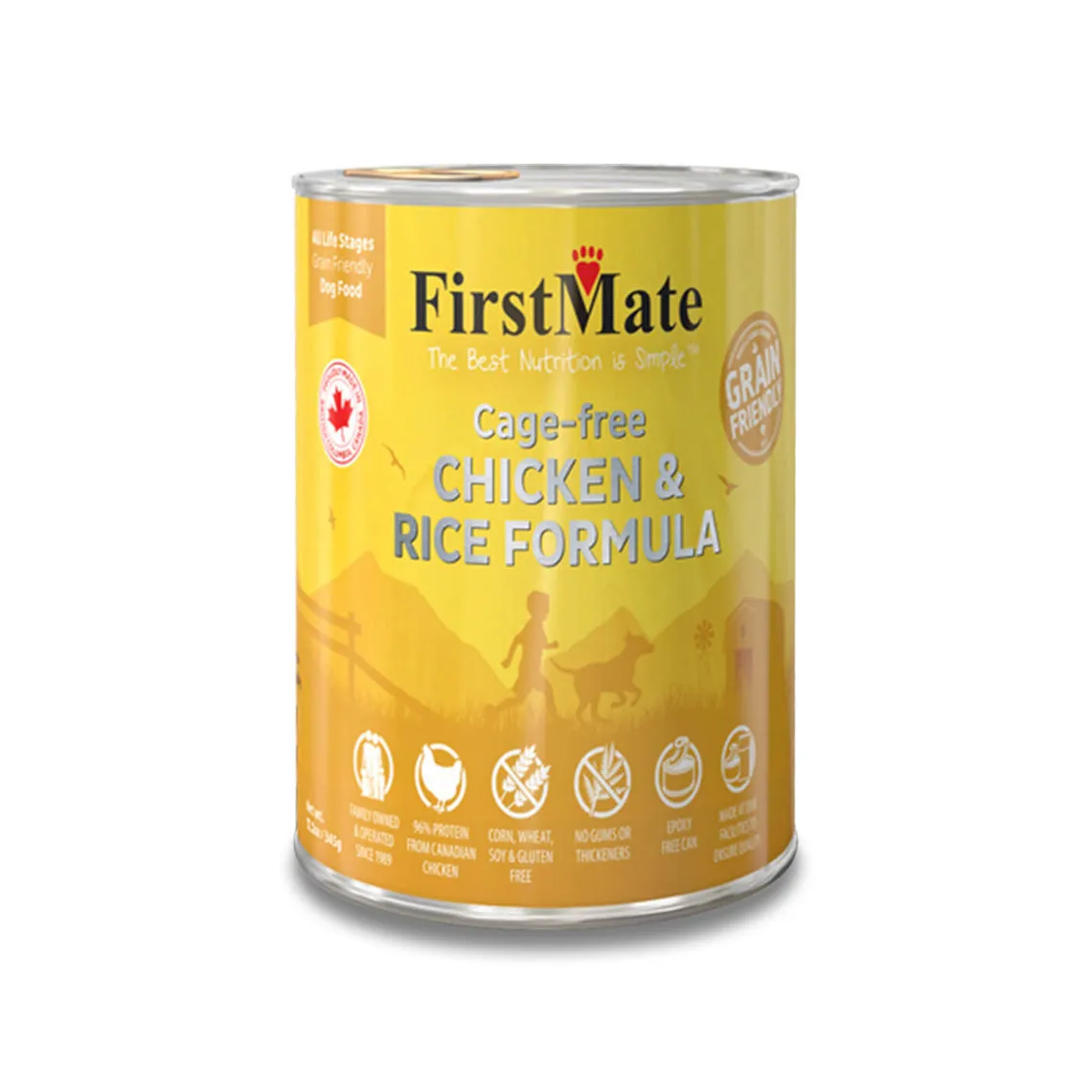 FirstMate Grain-Friendly Canned Wet Dog Food