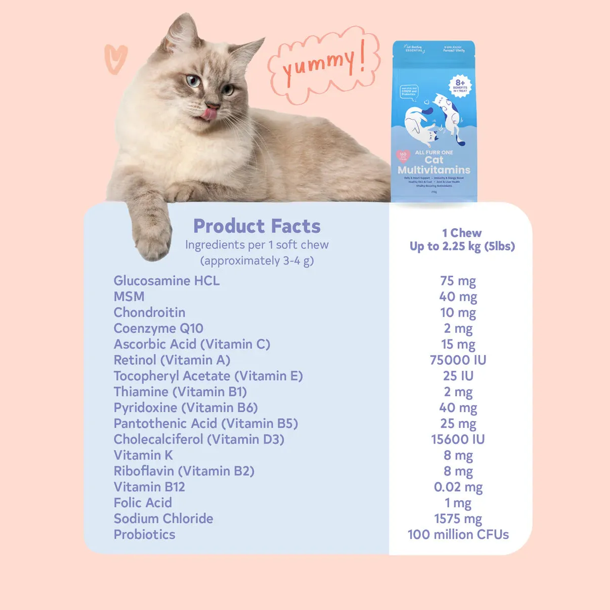 Floof Pets - All Furr One Cat Multivitamins (210g)