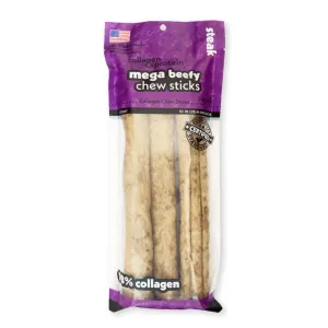 Frankly Mega Beefy Chew Sticks Steak (10")