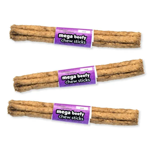 Frankly Mega Beefy Chew Sticks Steak (10")