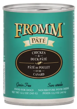 Fromm Gold Chicken & Duck Pâté GF Canned Dog Food (12.2oz/345g)