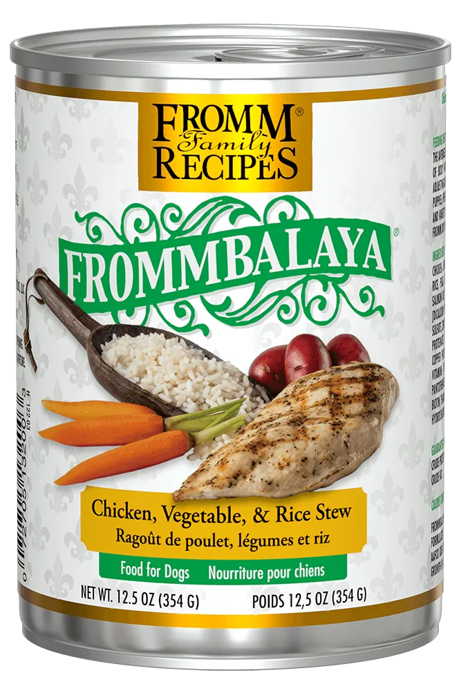 Frommbalaya Chicken, Rice, & Vegetable Stew Wet Dog Food from Fromm, 12.5oz can