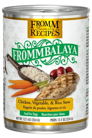 Frommbalaya Chicken, Rice, & Vegetable Stew Wet Dog Food from Fromm, 12.5oz can