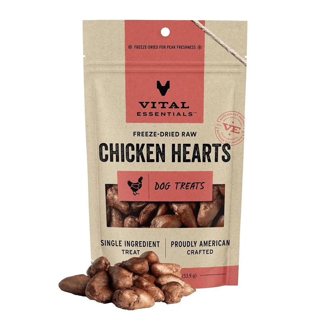 Grain Free Freeze Dried Chicken Hearts Dog Treats