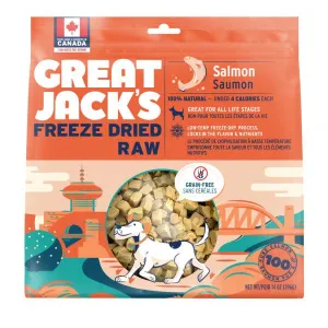 great jack's - freeze-dried salmon treats (1 oz)