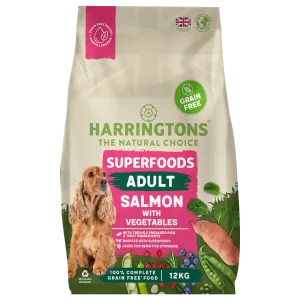 Harringtons Adult Dog Grain Free Superfoods Salmon with Vegetables, 12kg