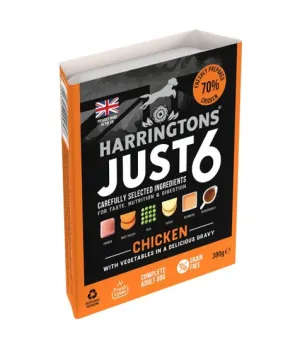 Harringtons Just 6 Chicken Grain Free Wet Dog Food - 380G