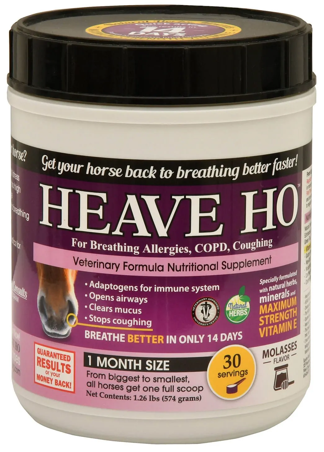 Heave Ho Horse Breathing Supplement, 30 Day Supply