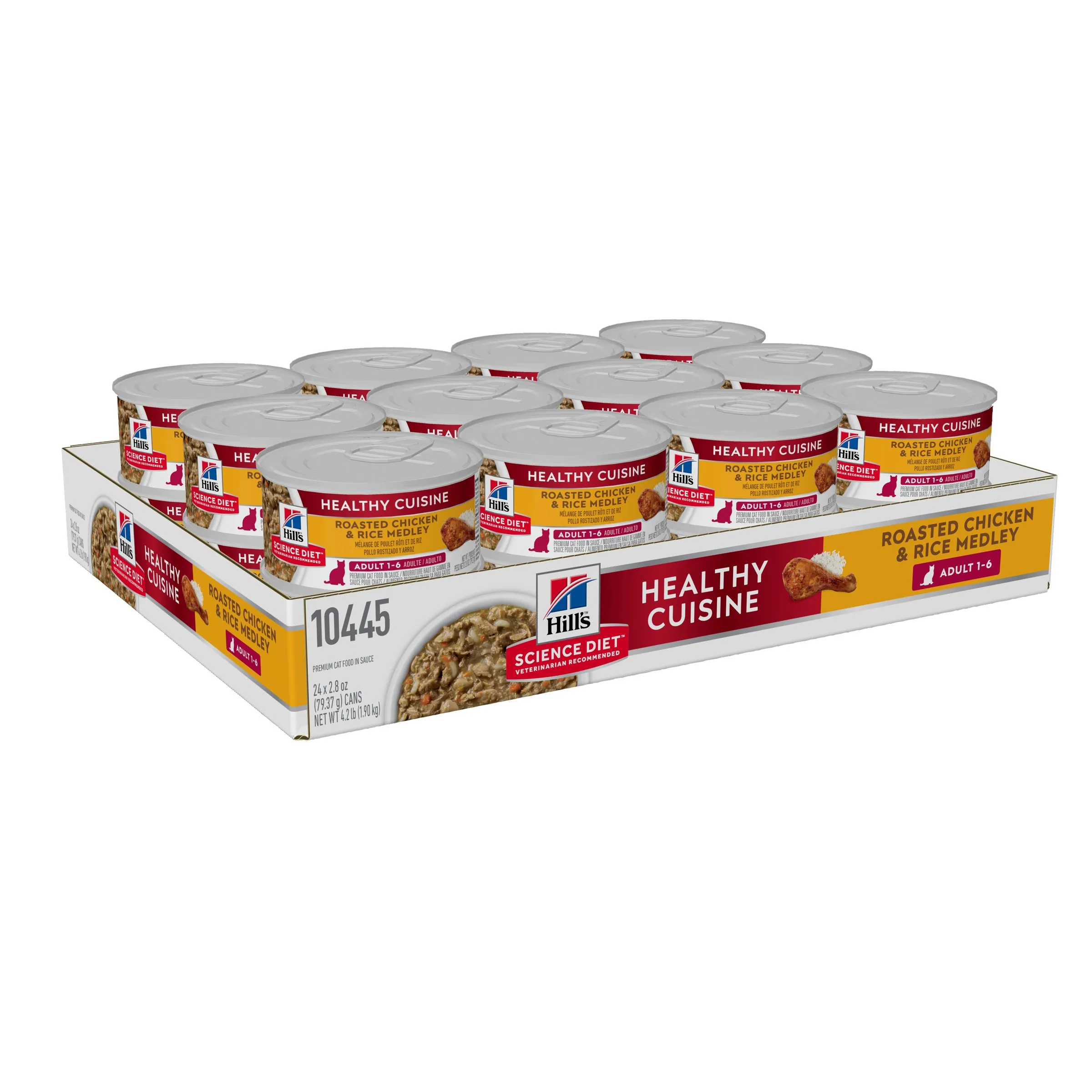 Hill's Science Diet Adult Healthy Cuisine Chicken & Rice Medley Canned Cat Food 79g x 24