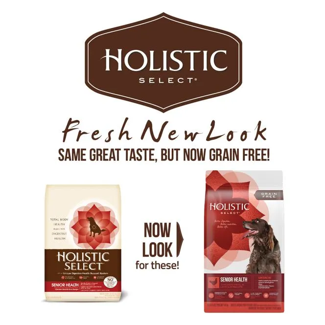 Holistic Select Senior Health Chicken & Lentil Dry Dog Food