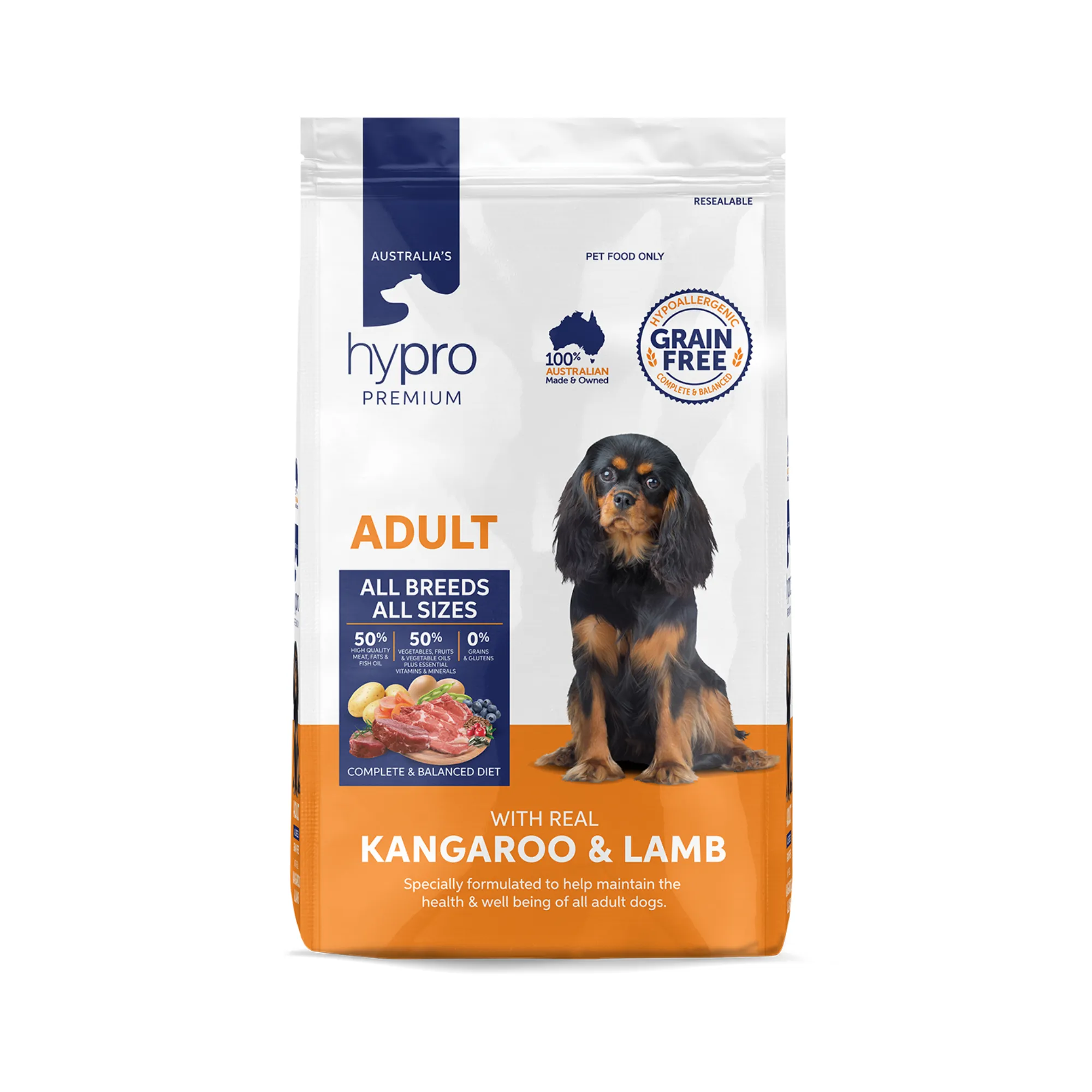 Hypro Premium Grain Free Adult Kangaroo & Lamb Dry Dog Food