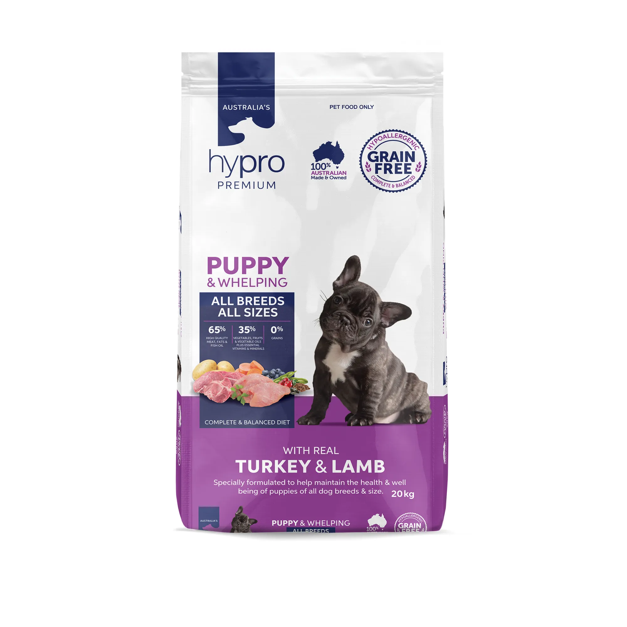 Hypro Premium Grain Free Puppy Turkey & Lamb Dry Dog Food